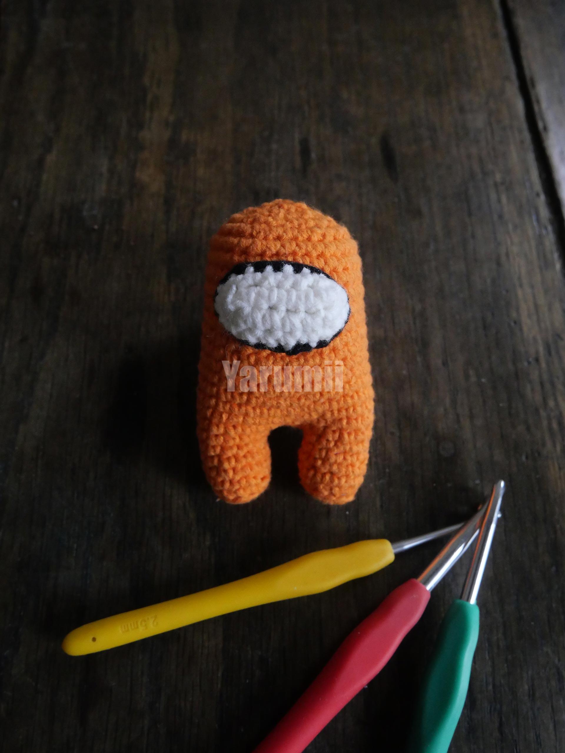 Among Us (orange) au crochet - Yarumii Among Us (orange) au crochet - Yarumii