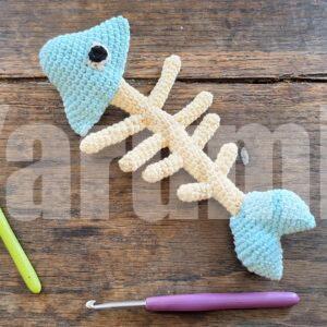 Arête de poisson au crochet - Création Yarumii