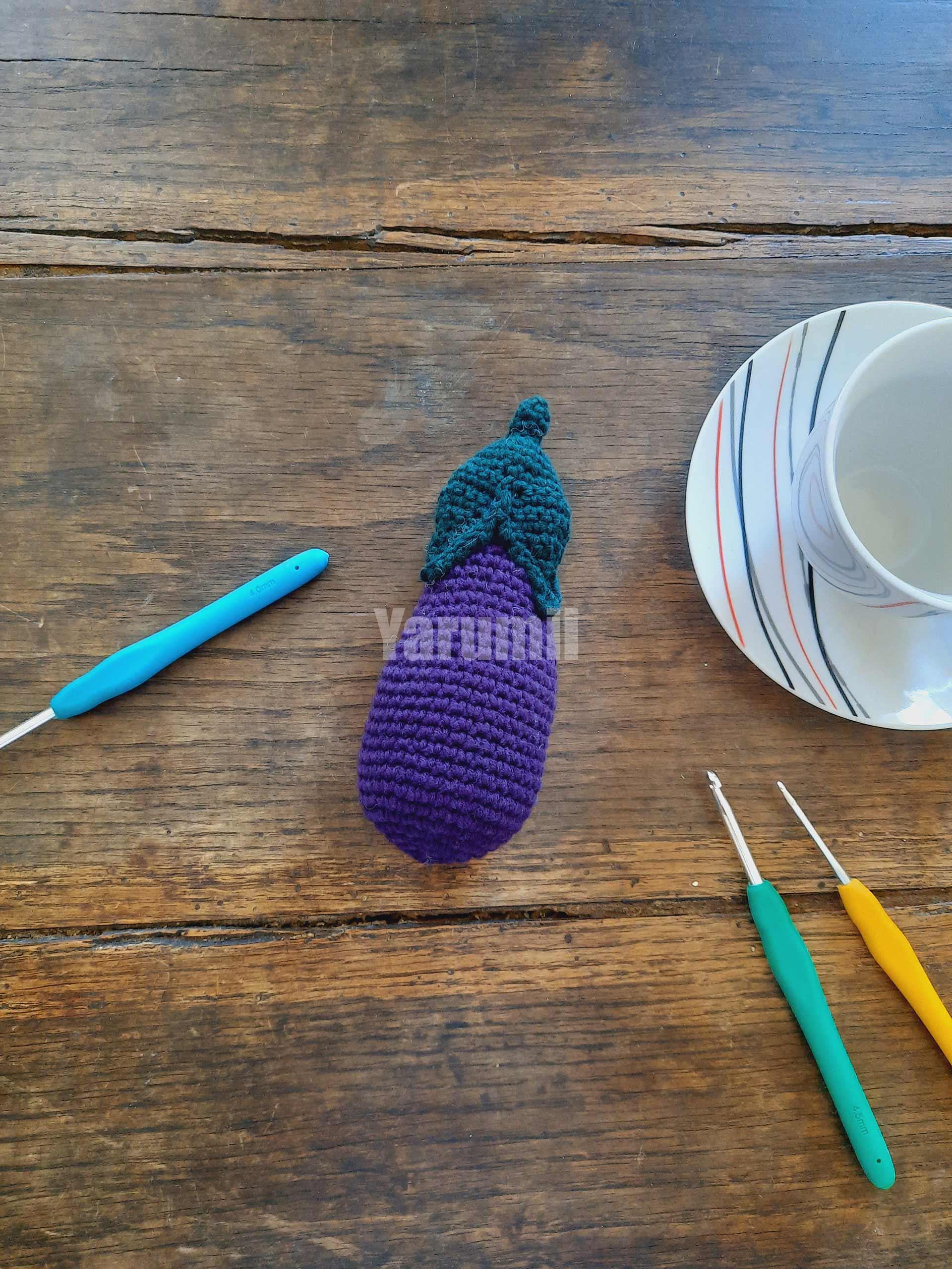 aubergine 2 Aubergine au crochet - Yarumii