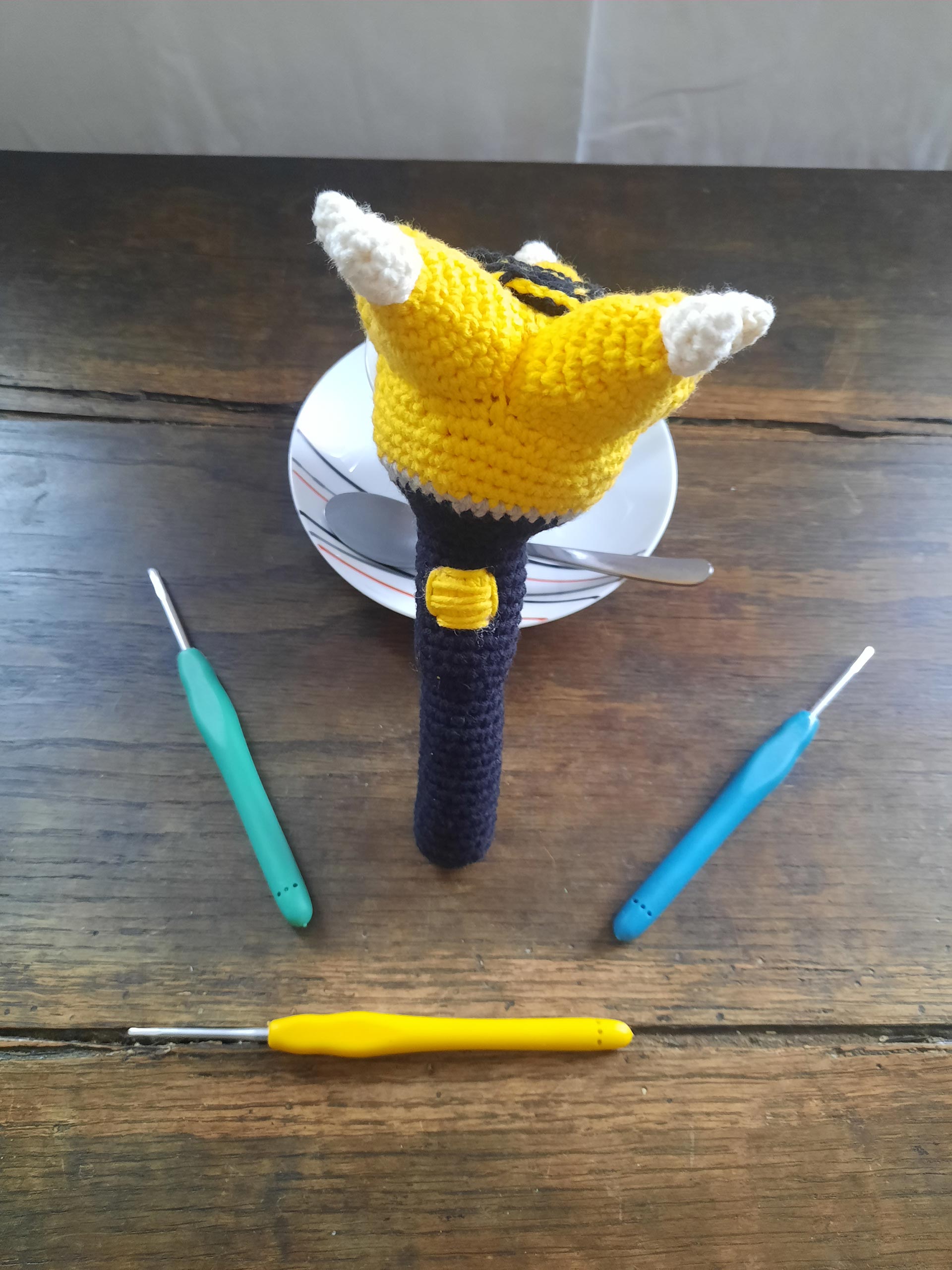 Lightstick "Bang Bong" (noir) des Big Bang au crochet Lightstick "Bang Bong" (noir) des Big Bang au crochet