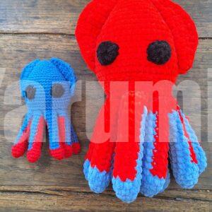 Calamar au crochet - Création Yarumii