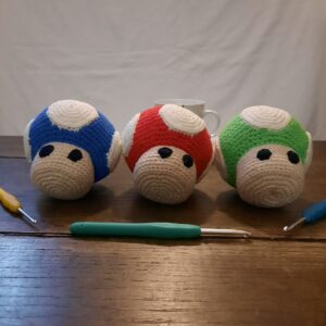 Champignon 1up au crochet