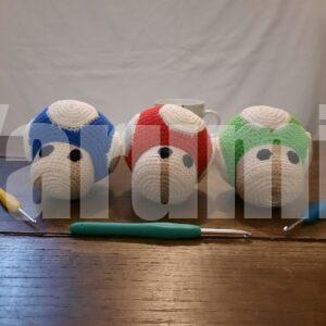 Champignon 1up au crochet - Yarumii