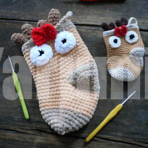 Chaussettes Renne au crochet - Yarumii