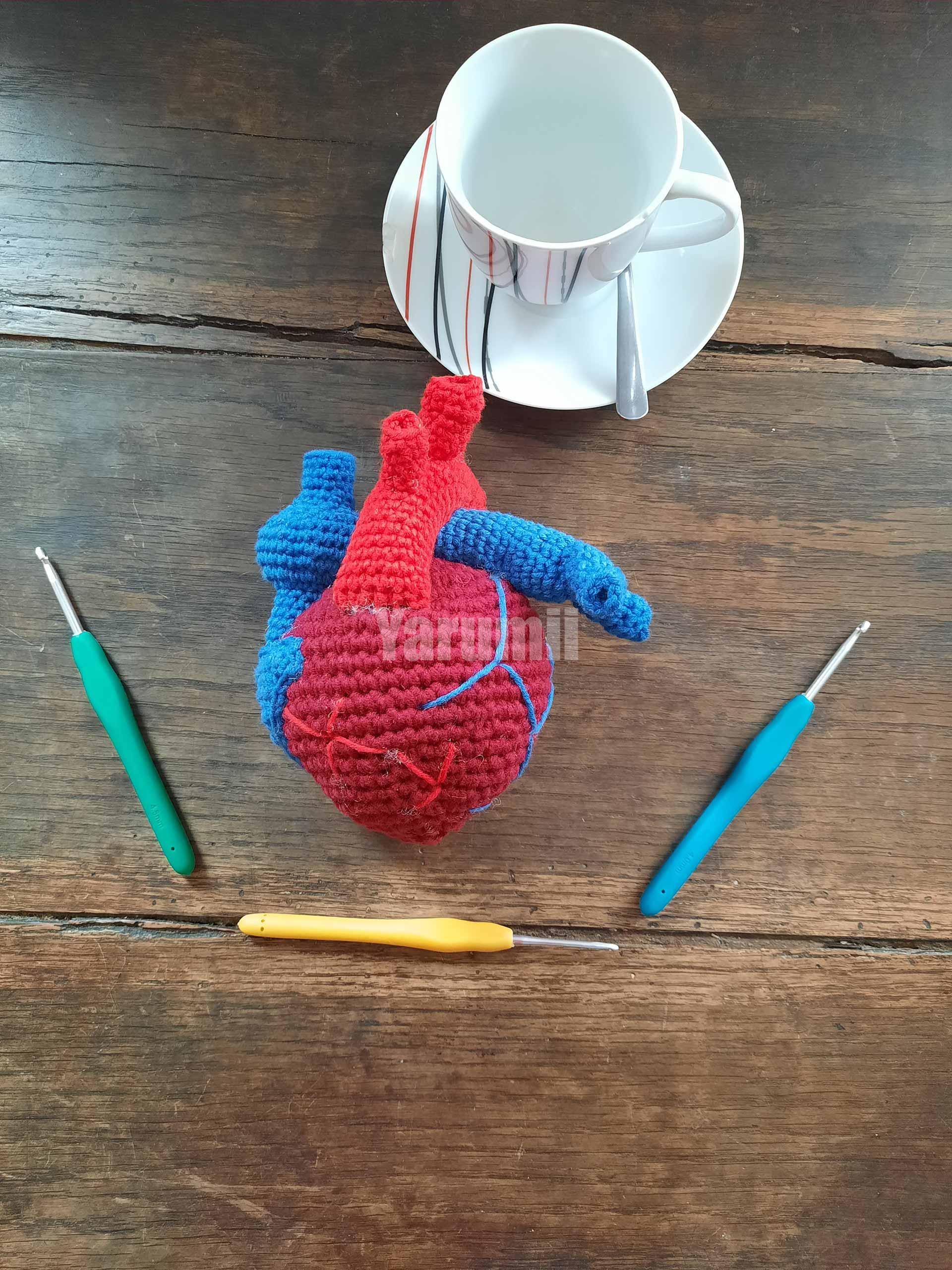 Cœur (humain) au crochet - Yarumii Cœur (humain) au crochet - Yarumii