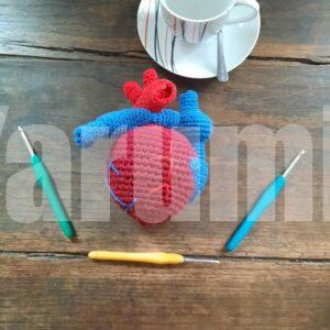 Cœur (humain) au crochet - Yarumii