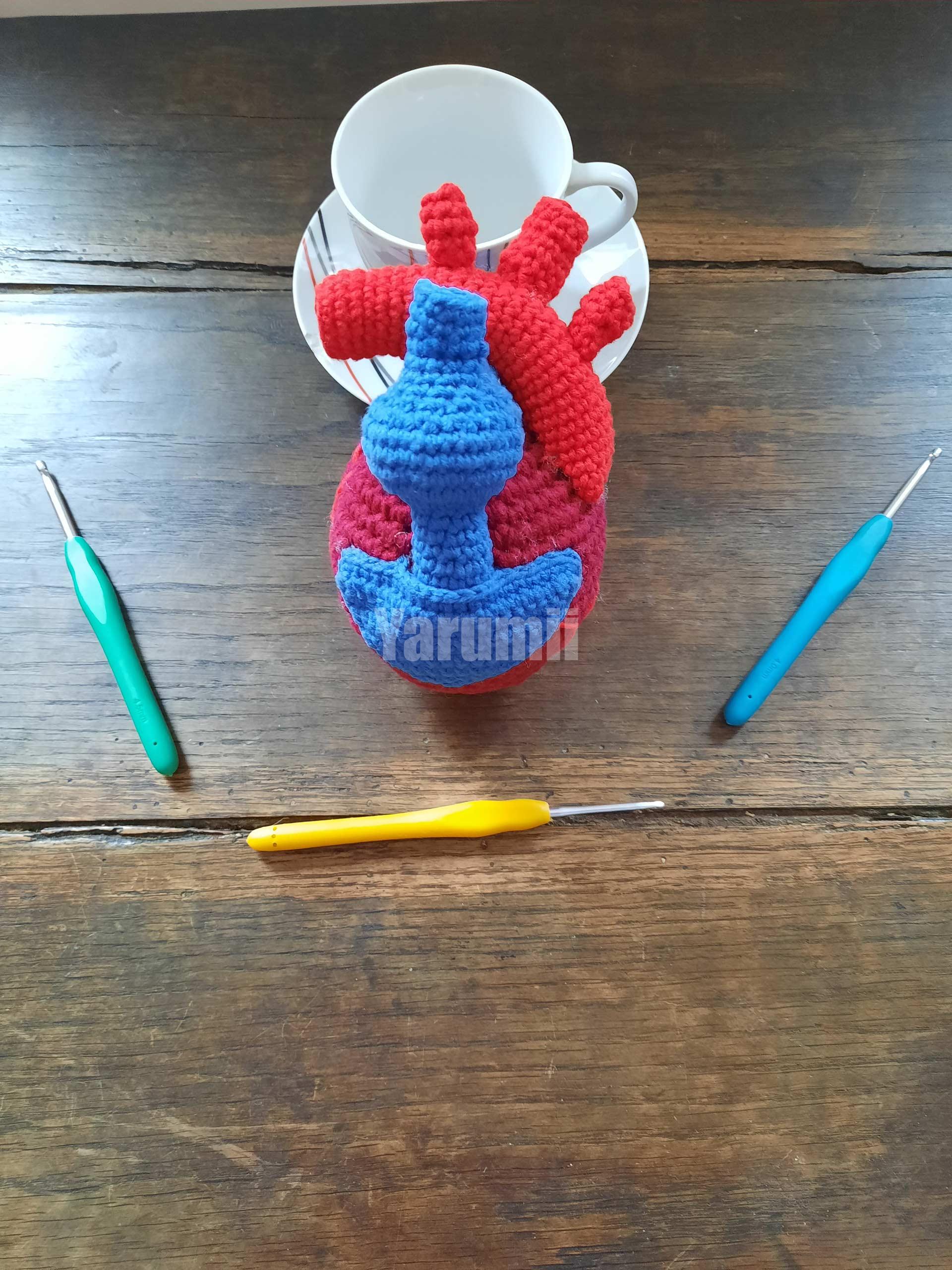 Cœur (humain) au crochet - Yarumii Cœur (humain) au crochet - Yarumii