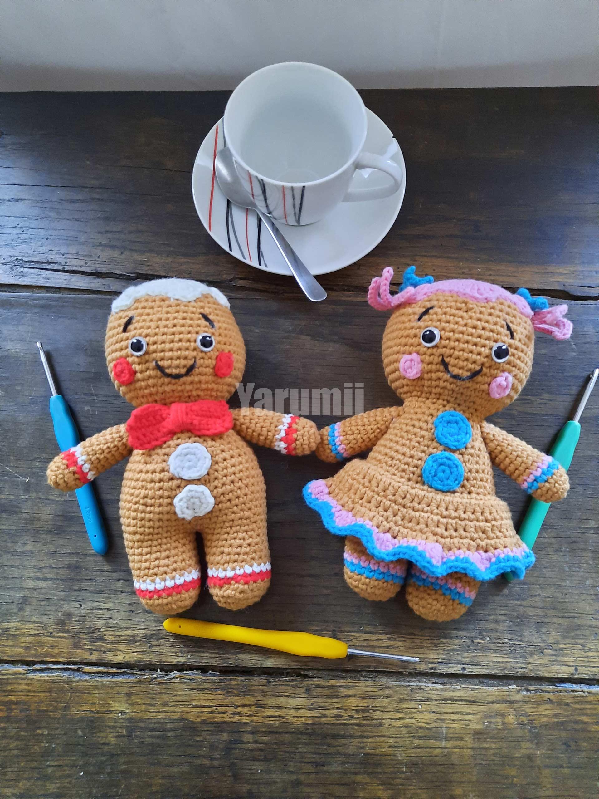 Couple en pain d'épices au crochet - Yarumii Couple en pain d'épices au crochet - Yarumii