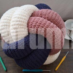 Coussin Knot au crochet - Yarumii