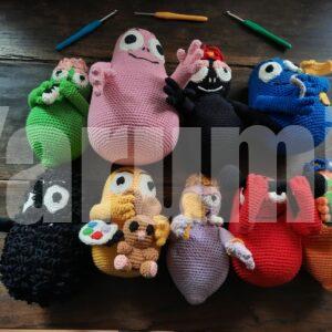 Famille Barbapapa au crochet - Yarumii
