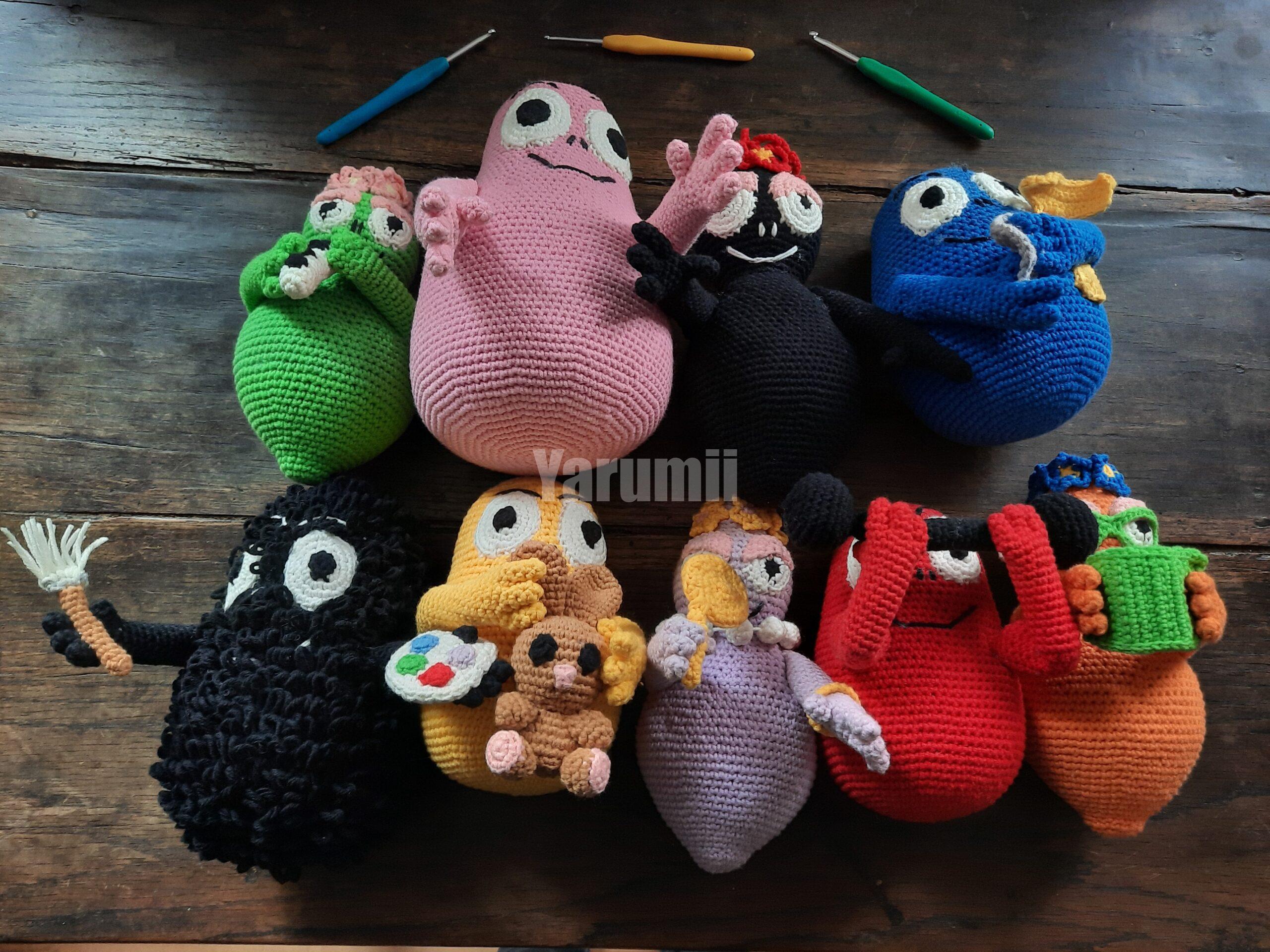 Famille Barbapapa au crochet - Yarumii Famille Barbapapa au crochet - Yarumii