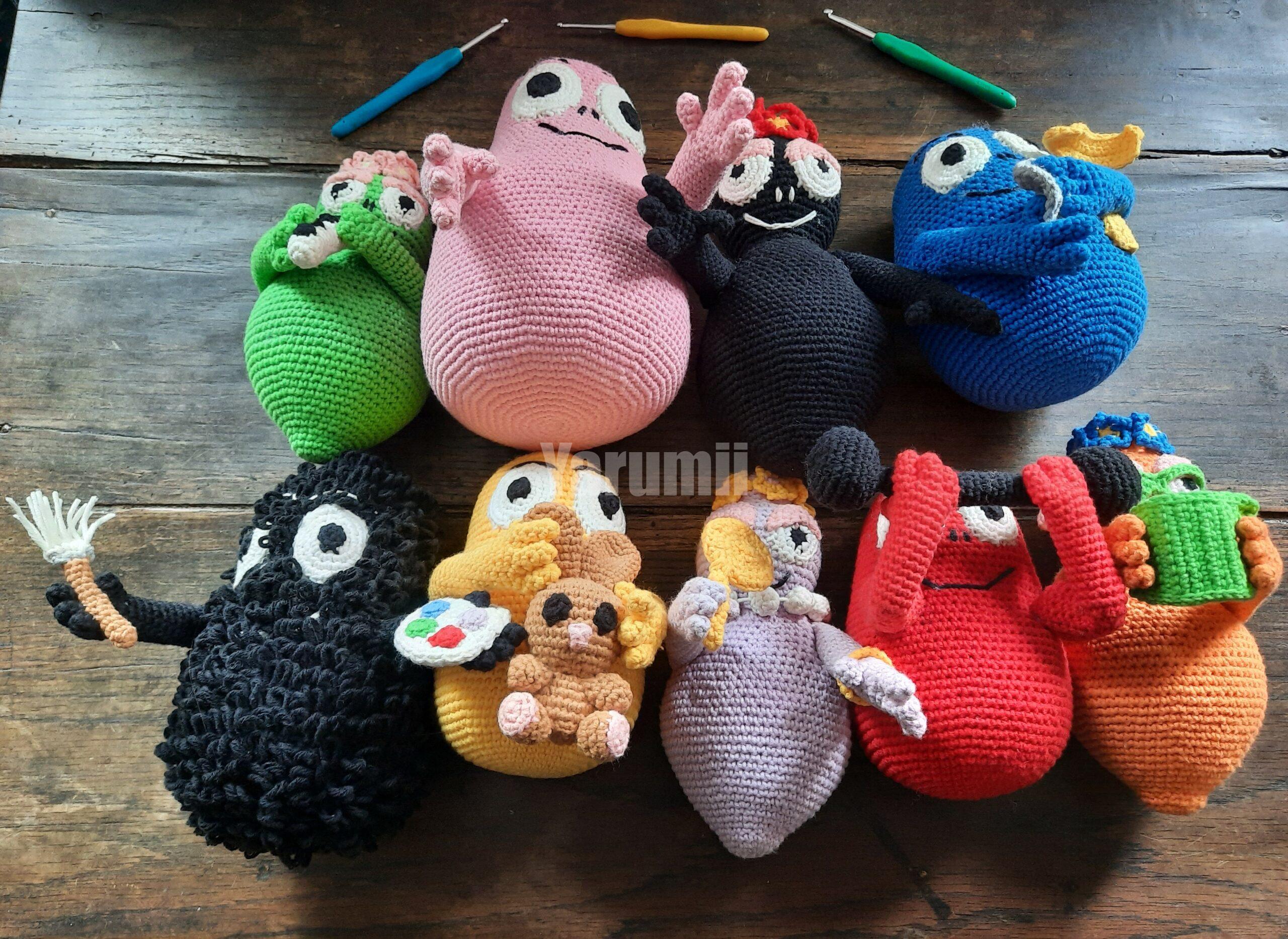 Famille Barbapapa au crochet - Yarumii Famille Barbapapa au crochet - Yarumii