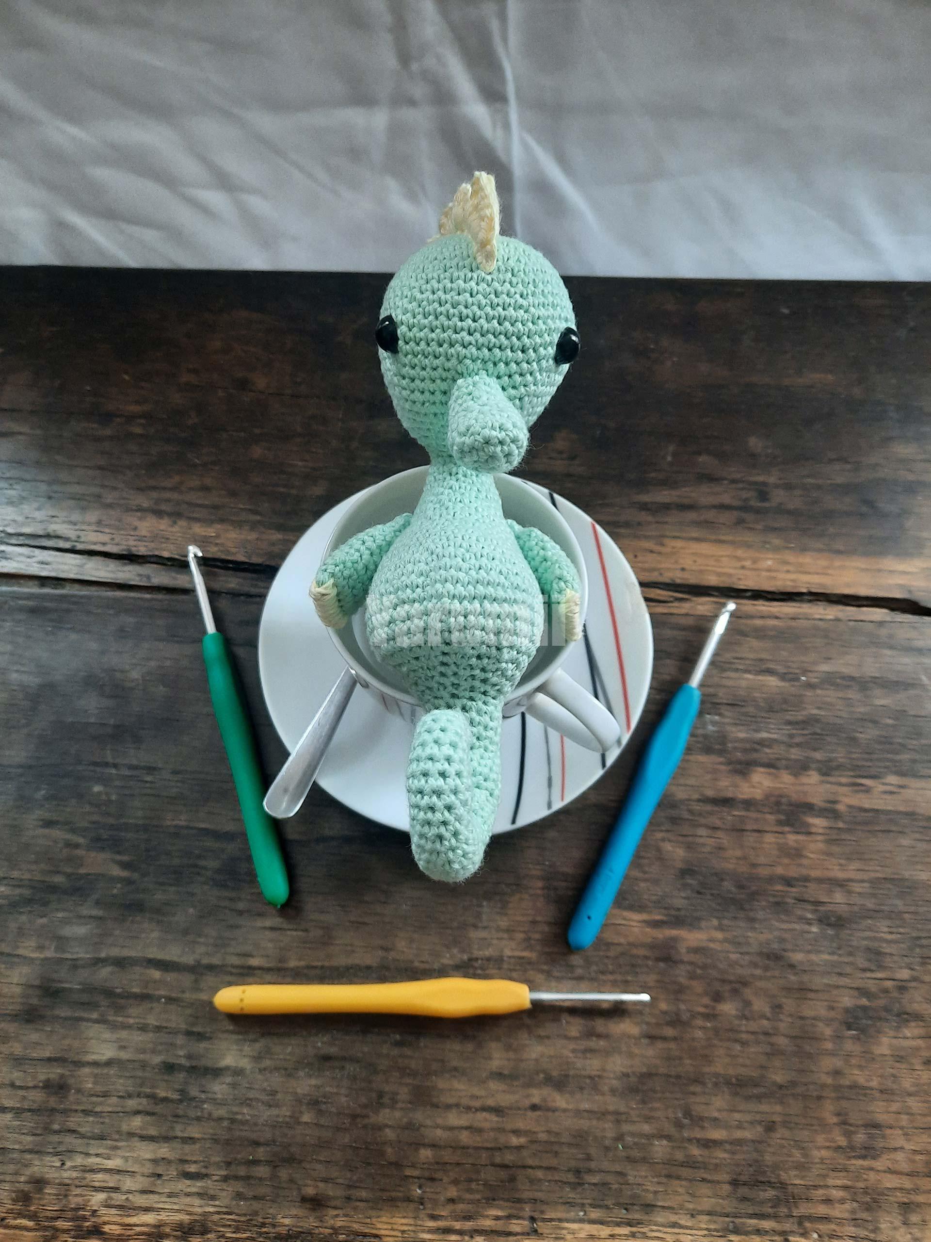 Hippocampe au crochet - Création Yarumii Hippocampe au crochet - Création Yarumii