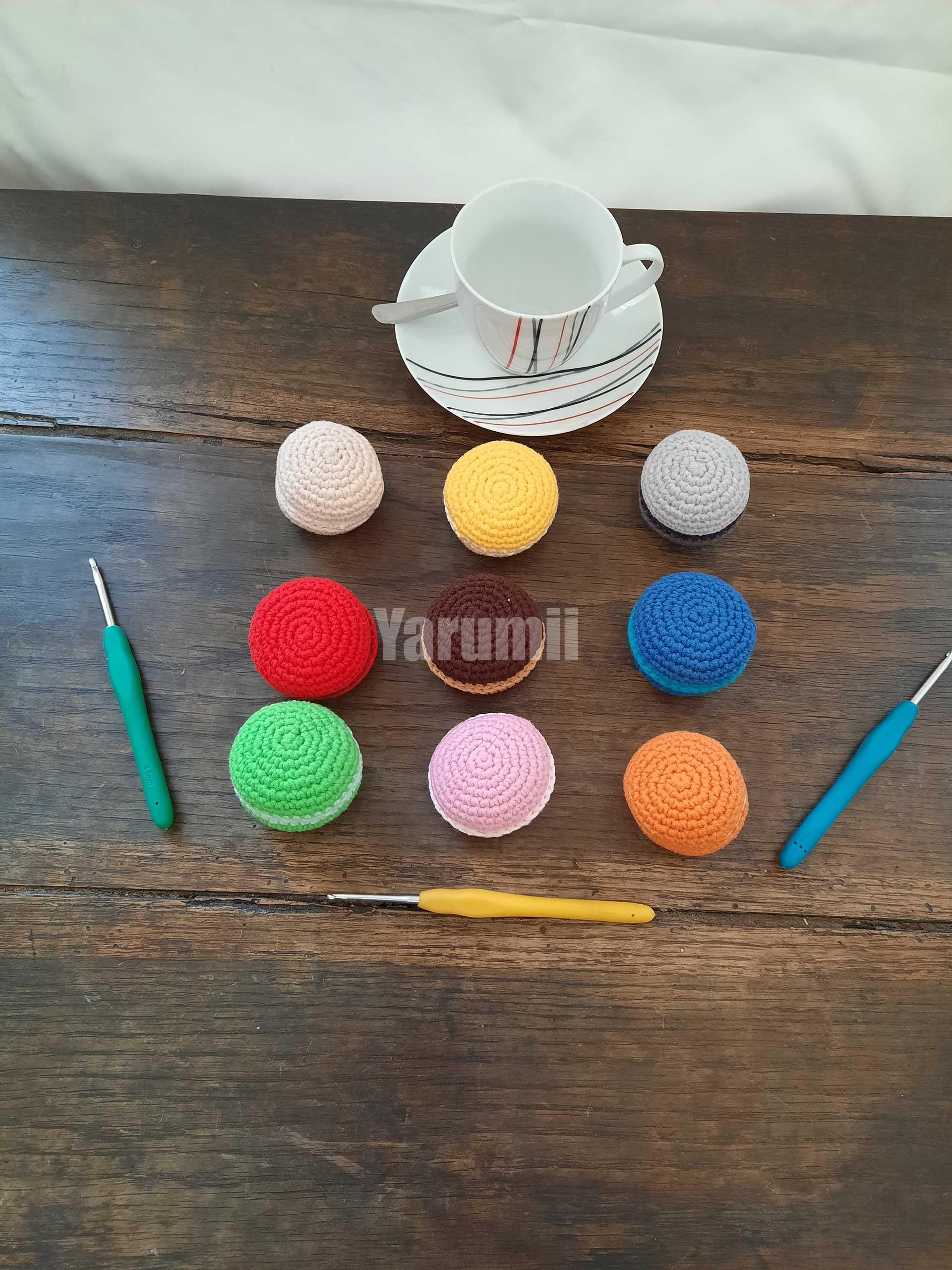 Macaron au crochet - Création Yarumii Macaron au crochet - Création Yarumii