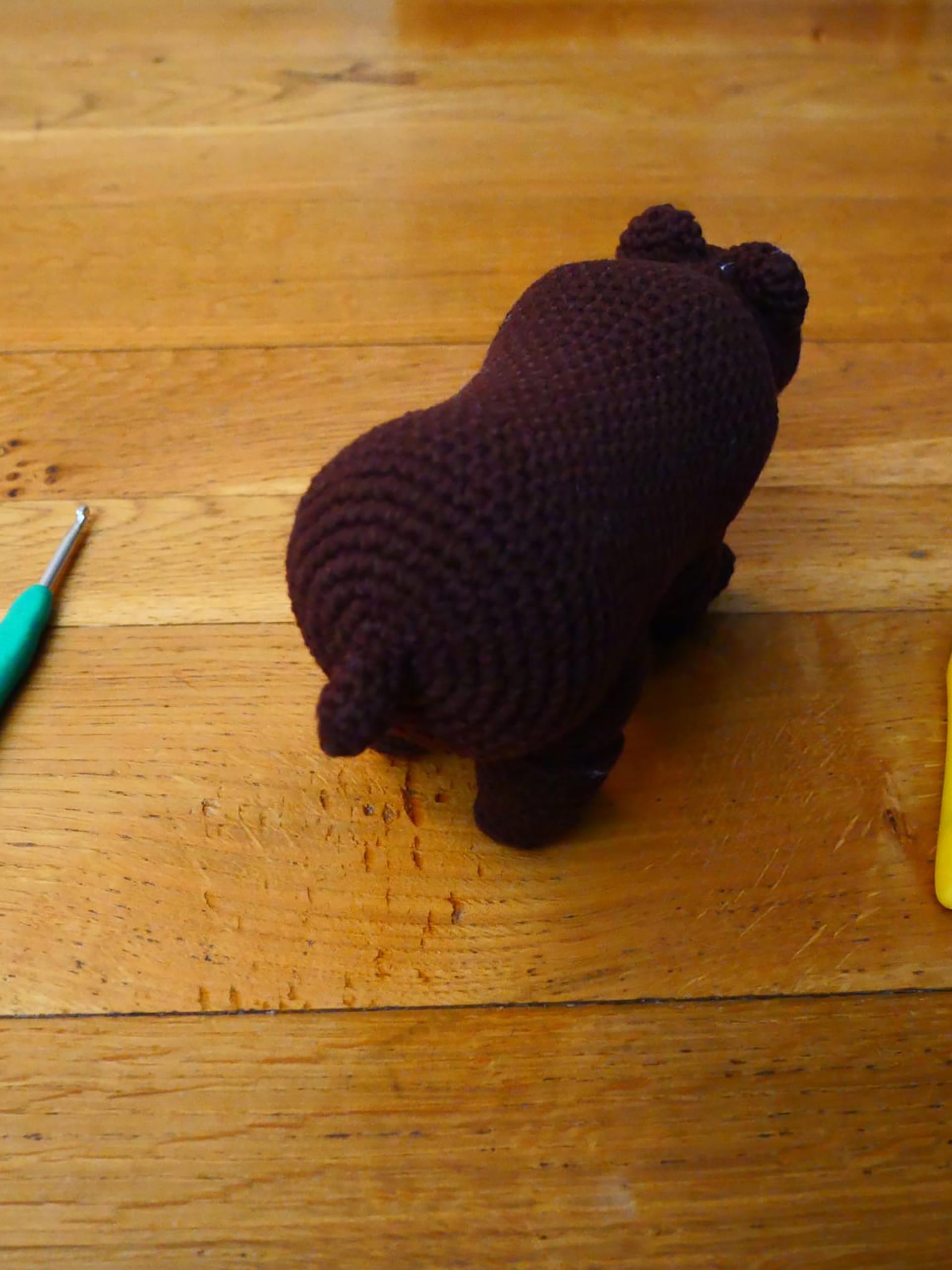 ours marron 3 Ours (marron) au crochet