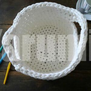 Panier rond au crochet - Yarumii