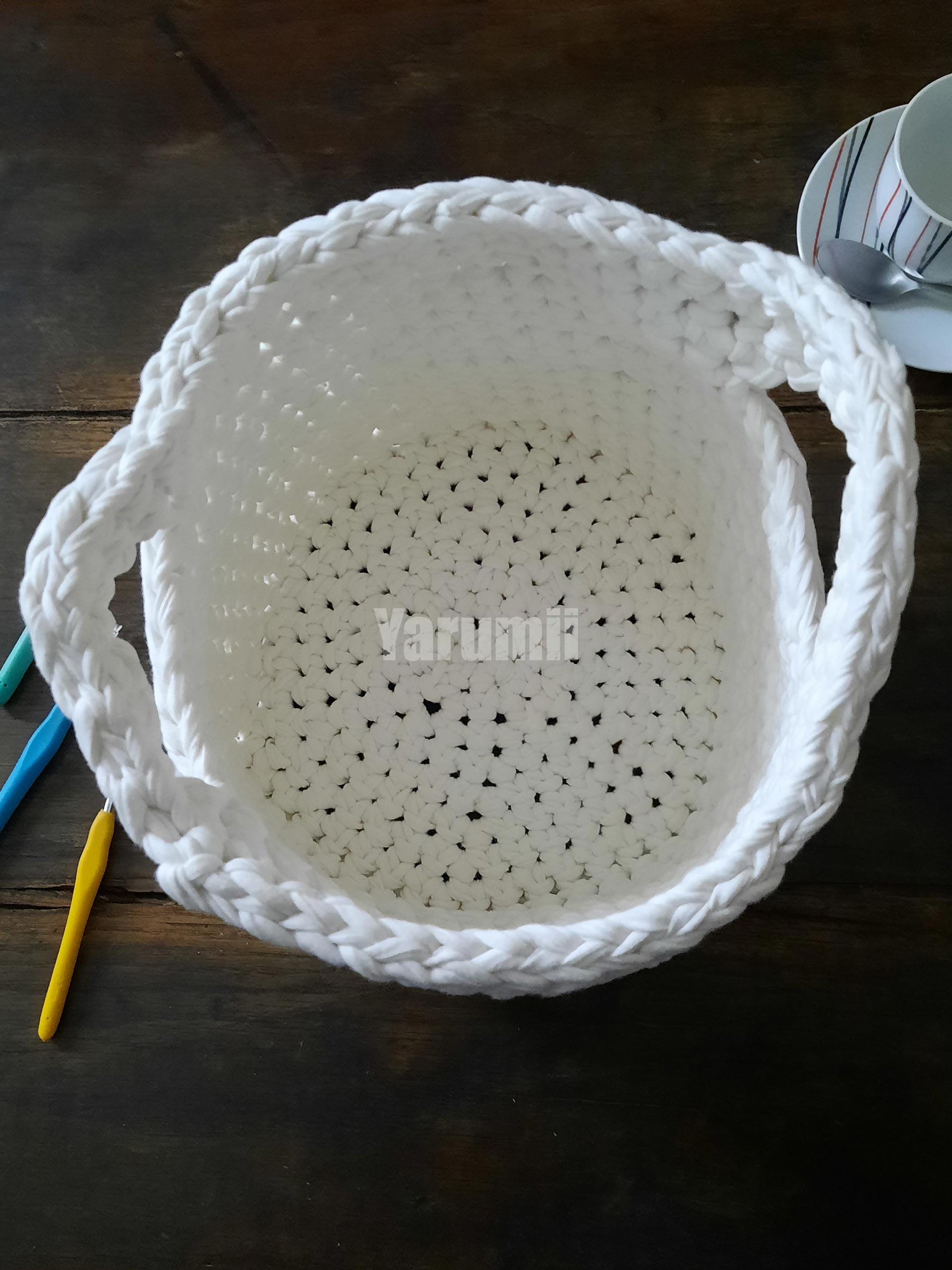 Panier rond au crochet - Yarumii Panier rond au crochet - Yarumii