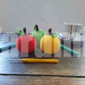 Pomme au crochet - Création Yarumii