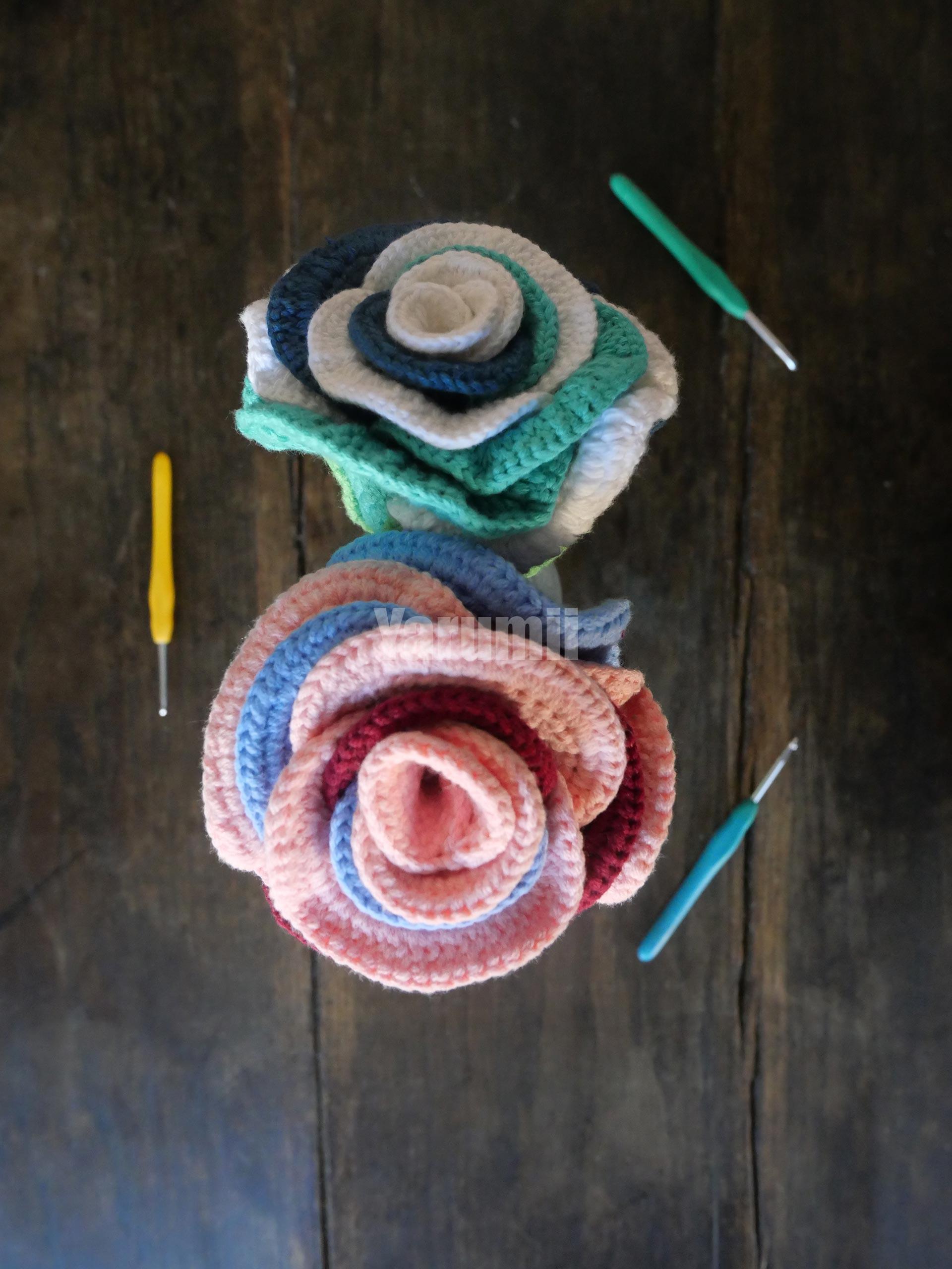 Rose au crochet - Création Yarumii Rose au crochet - Création Yarumii