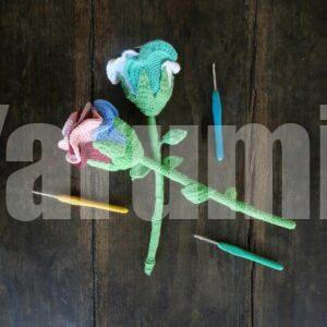 Rose au crochet - Création Yarumii