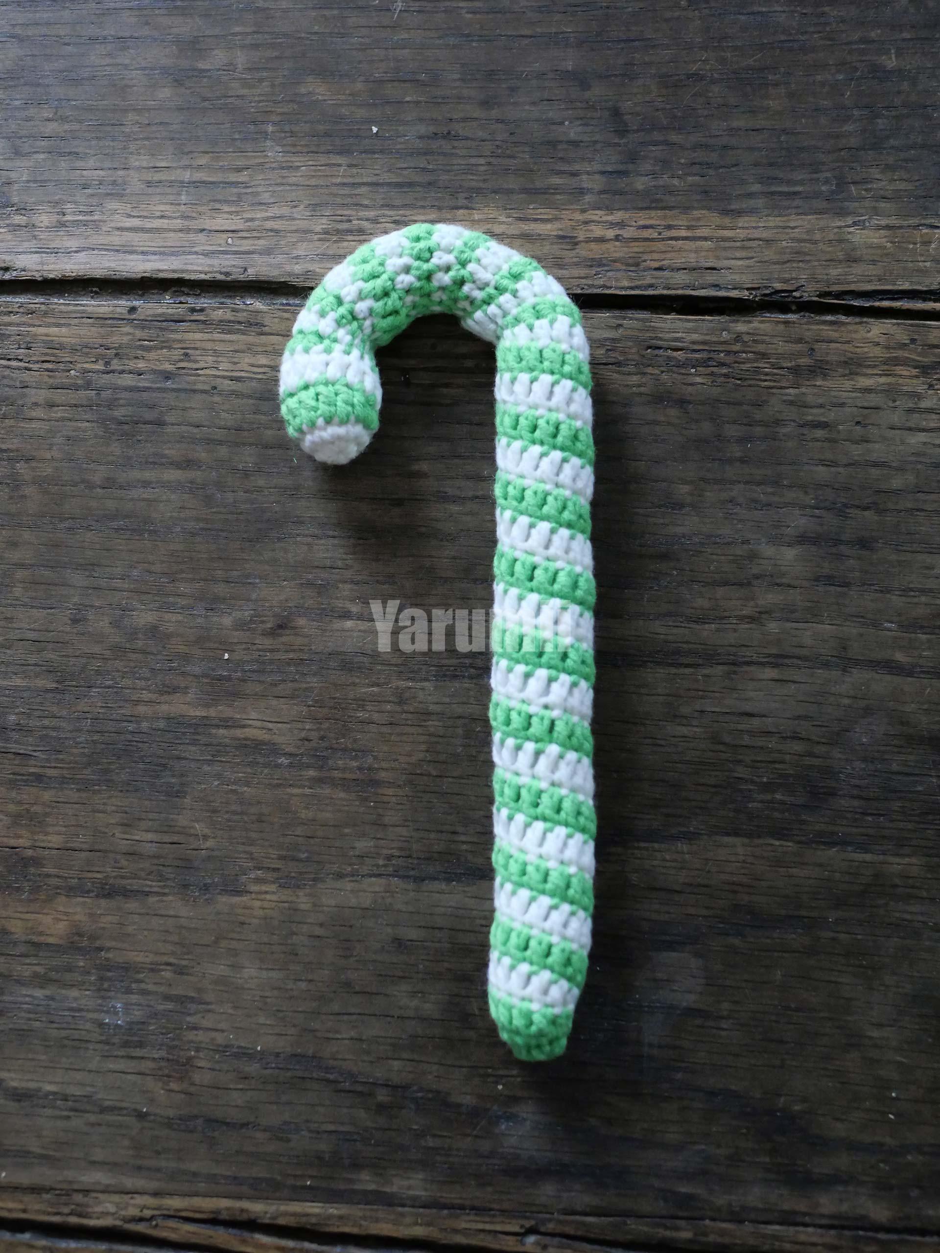 Sucre d'orge (vert) au crochet - Création Yarumii Sucre d'orge (vert) au crochet - Création Yarumii