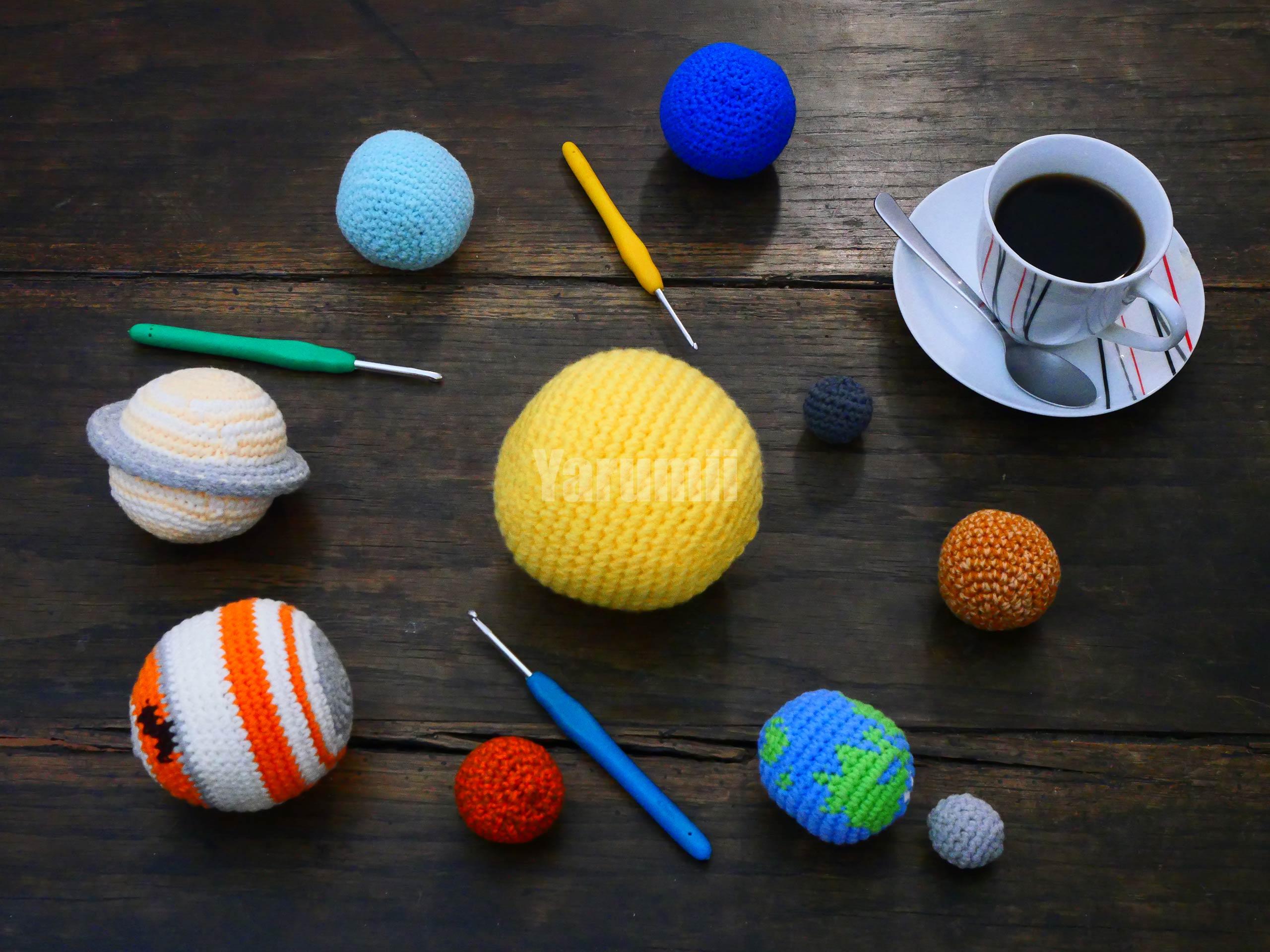 Système Solaire au crochet - Création Yarumii Système Solaire au crochet - Création Yarumii