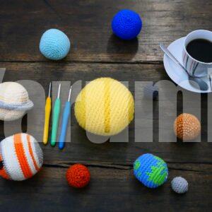 Système Solaire au crochet - Création Yarumii