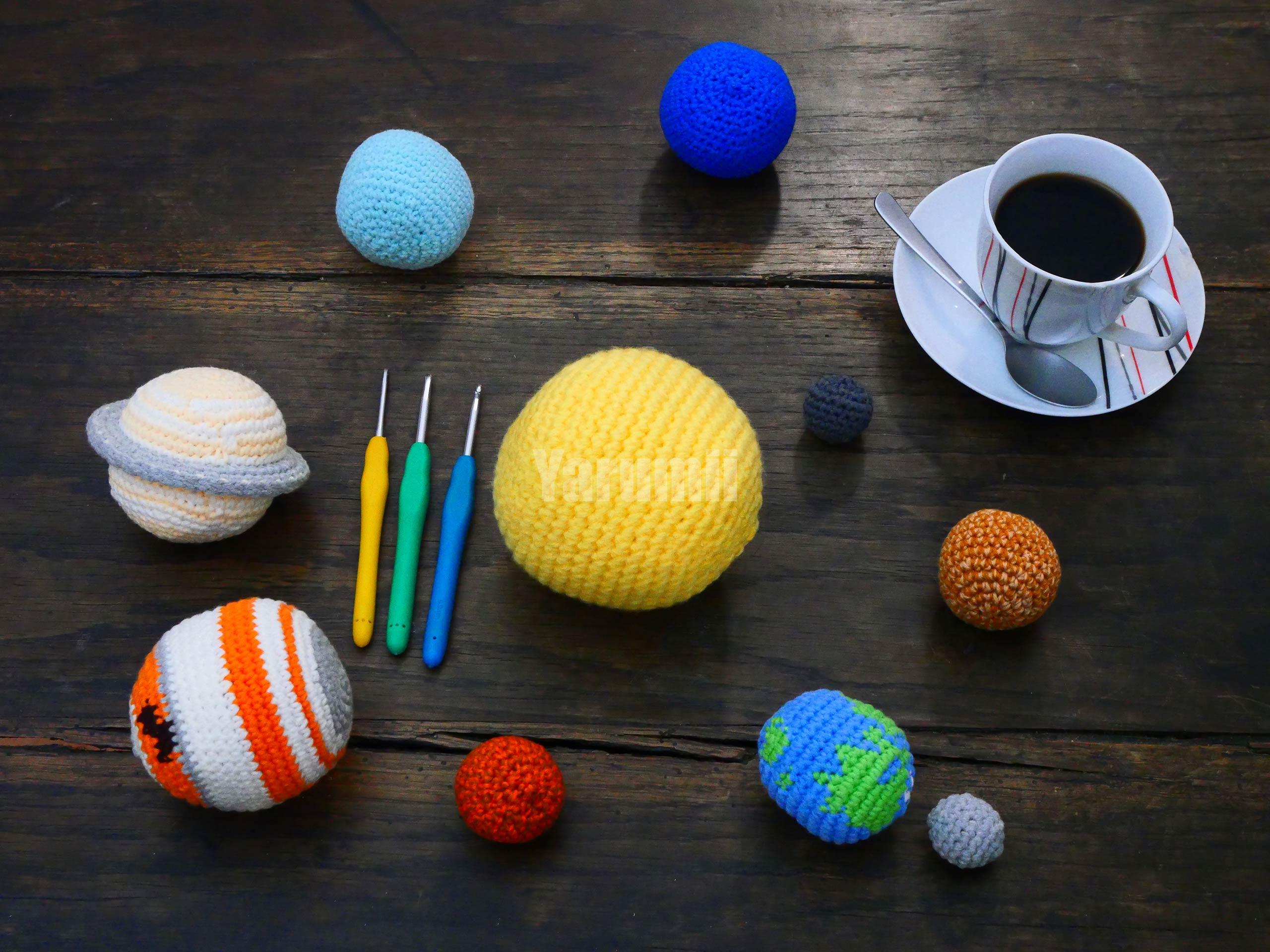 Système Solaire au crochet - Création Yarumii Système Solaire au crochet - Création Yarumii