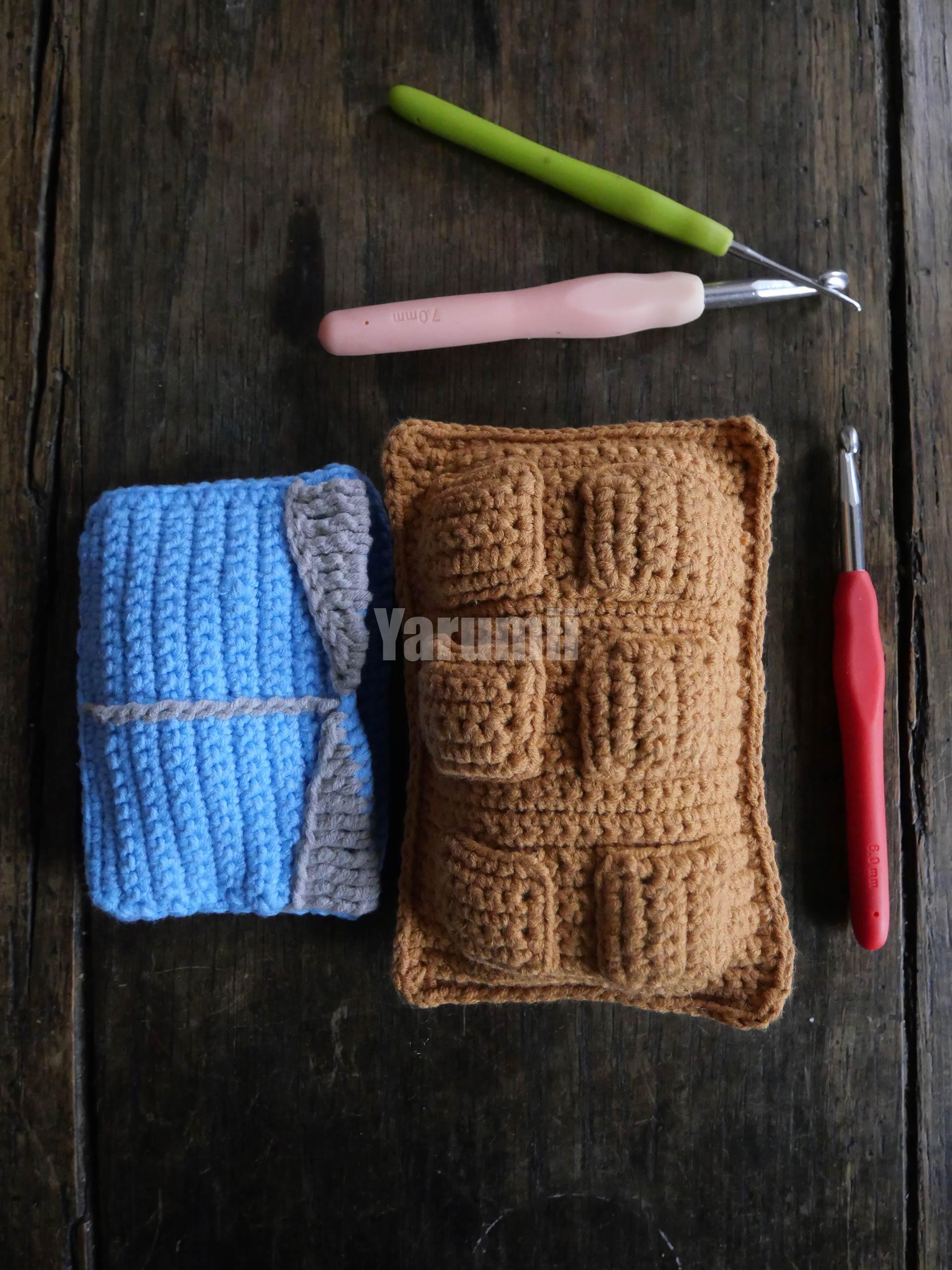 Tablette de chocolat (lait) au crochet - Création Yarumii Tablette de chocolat (lait) au crochet - Création Yarumii
