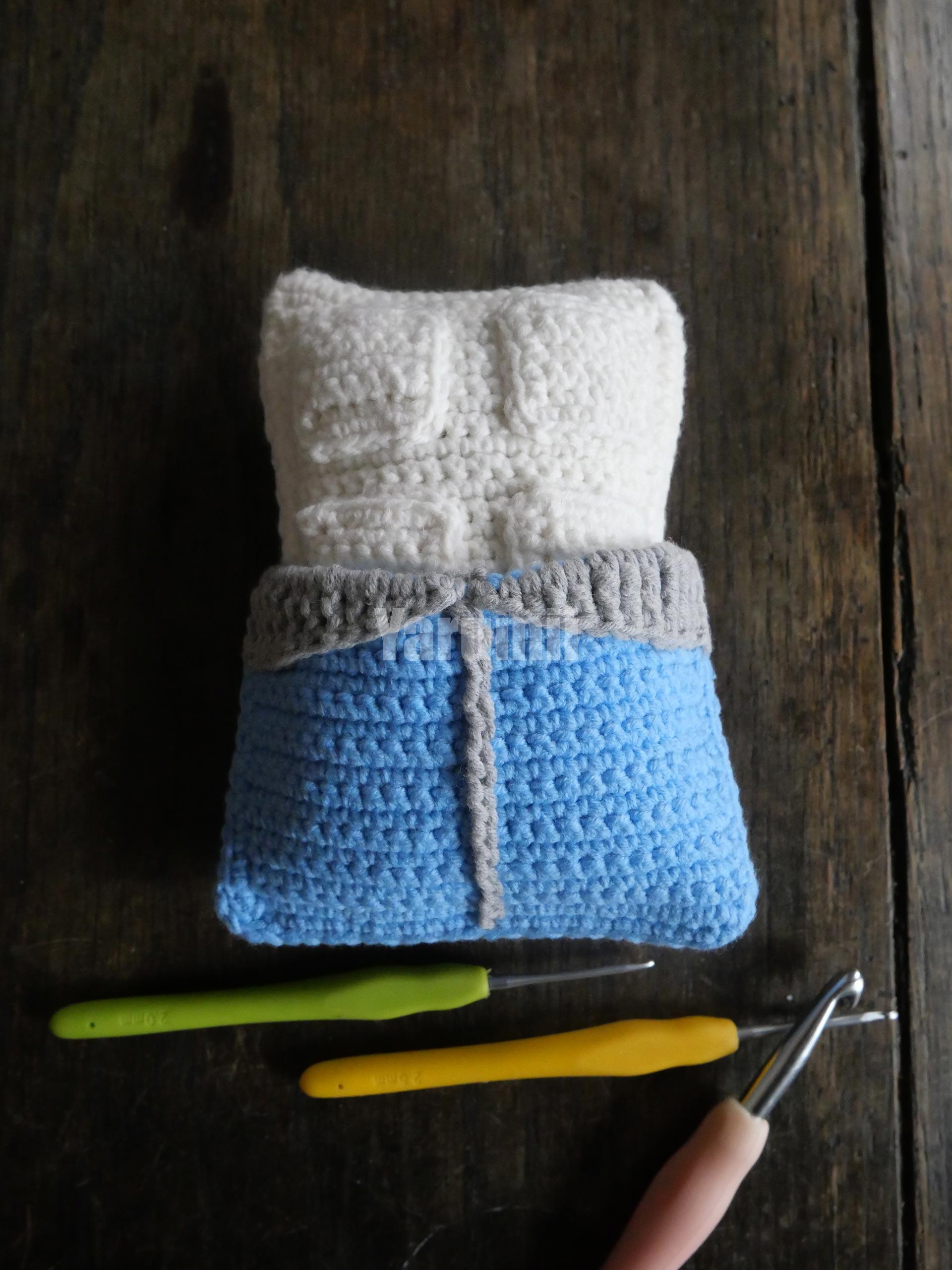 Tablette de chocolat (blanc) au crochet - Création Yarumii Tablette de chocolat (blanc) au crochet - Création Yarumii