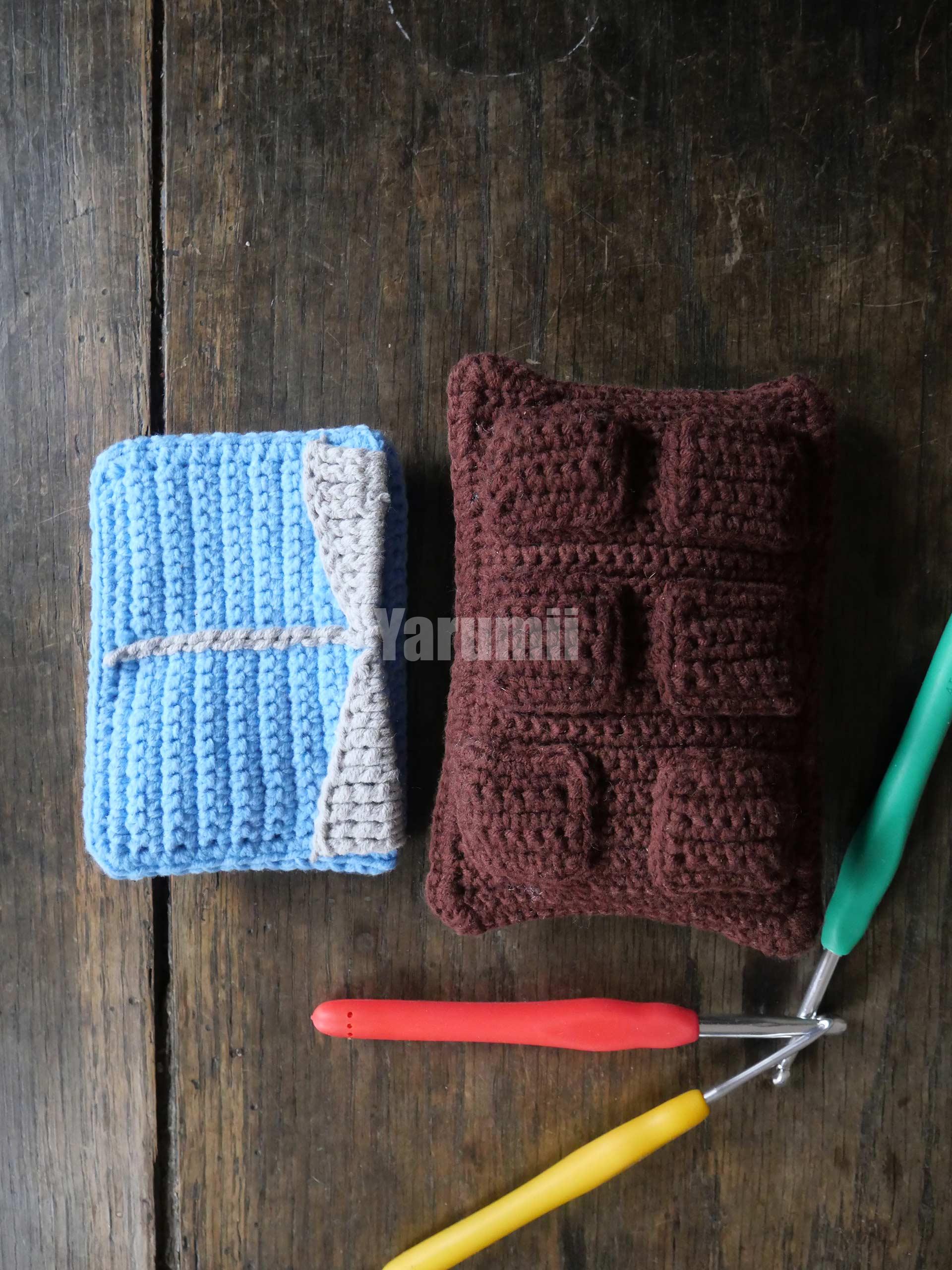 Tablette de chocolat (noir) au crochet - Création Yarumii Tablette de chocolat (noir) au crochet - Création Yarumii