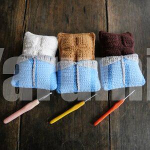 Tablette de chocolat au crochet - Création Yarumii