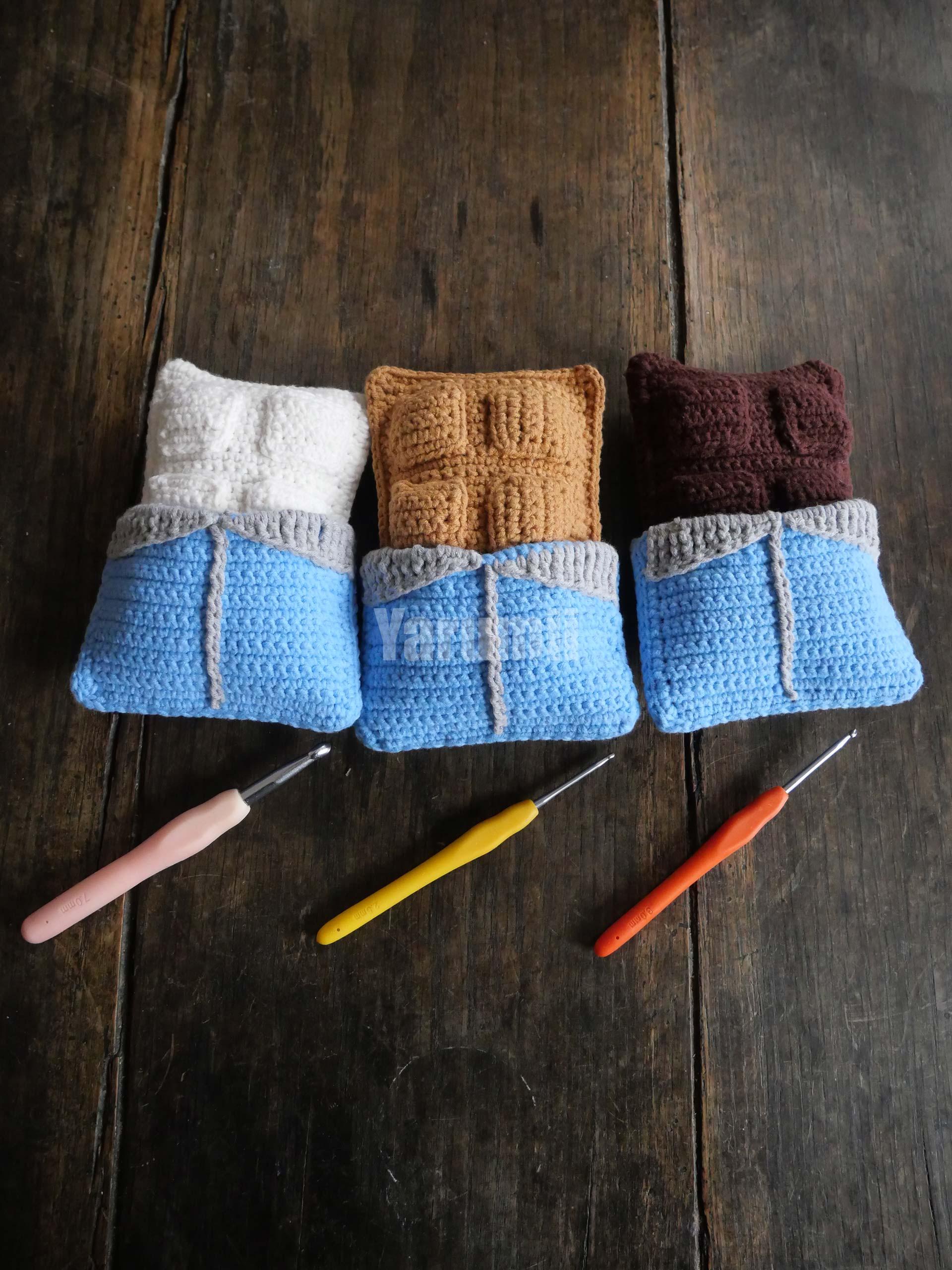 Tablette de chocolat au crochet - Création Yarumii Tablette de chocolat au crochet - Création Yarumii