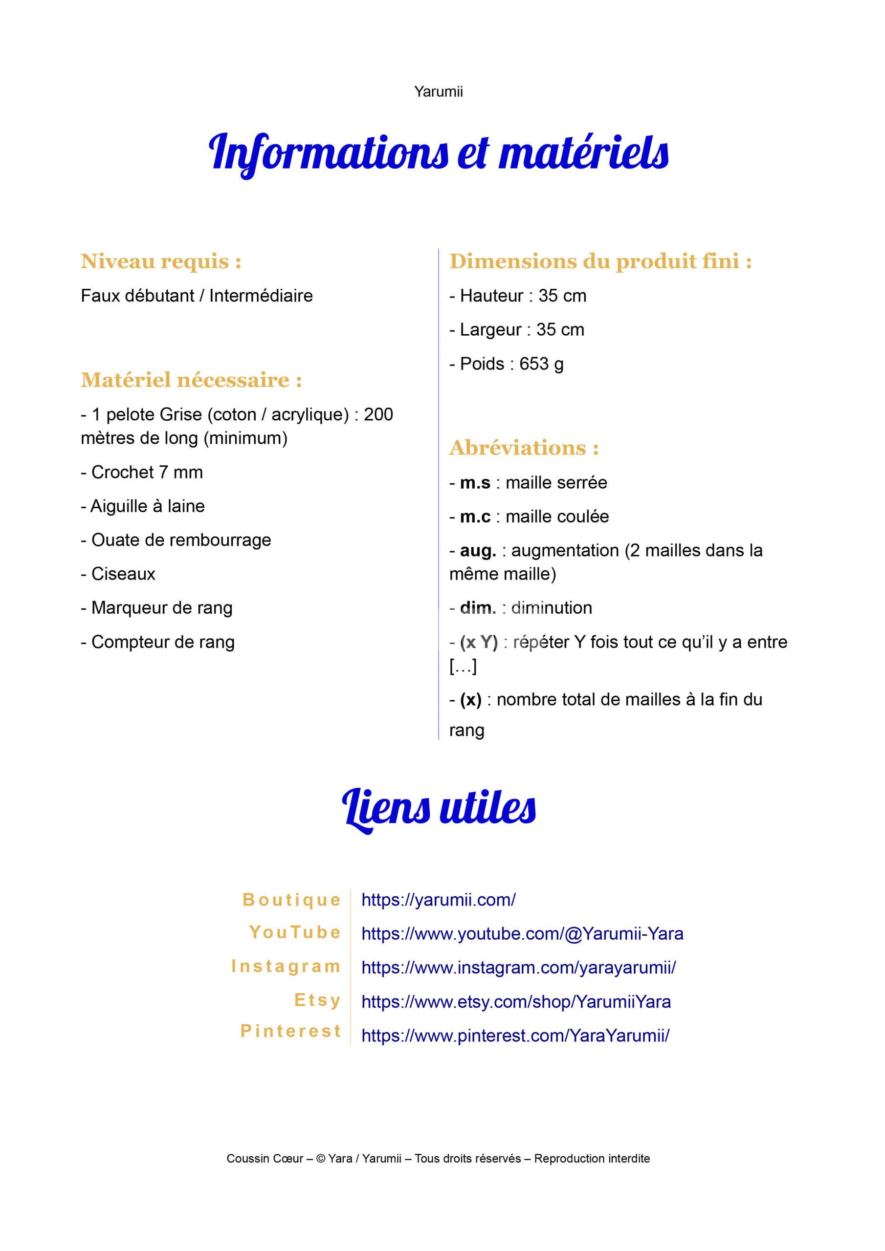 Tuto PDF Coussin Cœur - Yarumii Tuto PDF Coussin Cœur - Yarumii