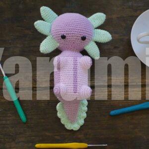 Axolotl au crochet - Création Yarumii