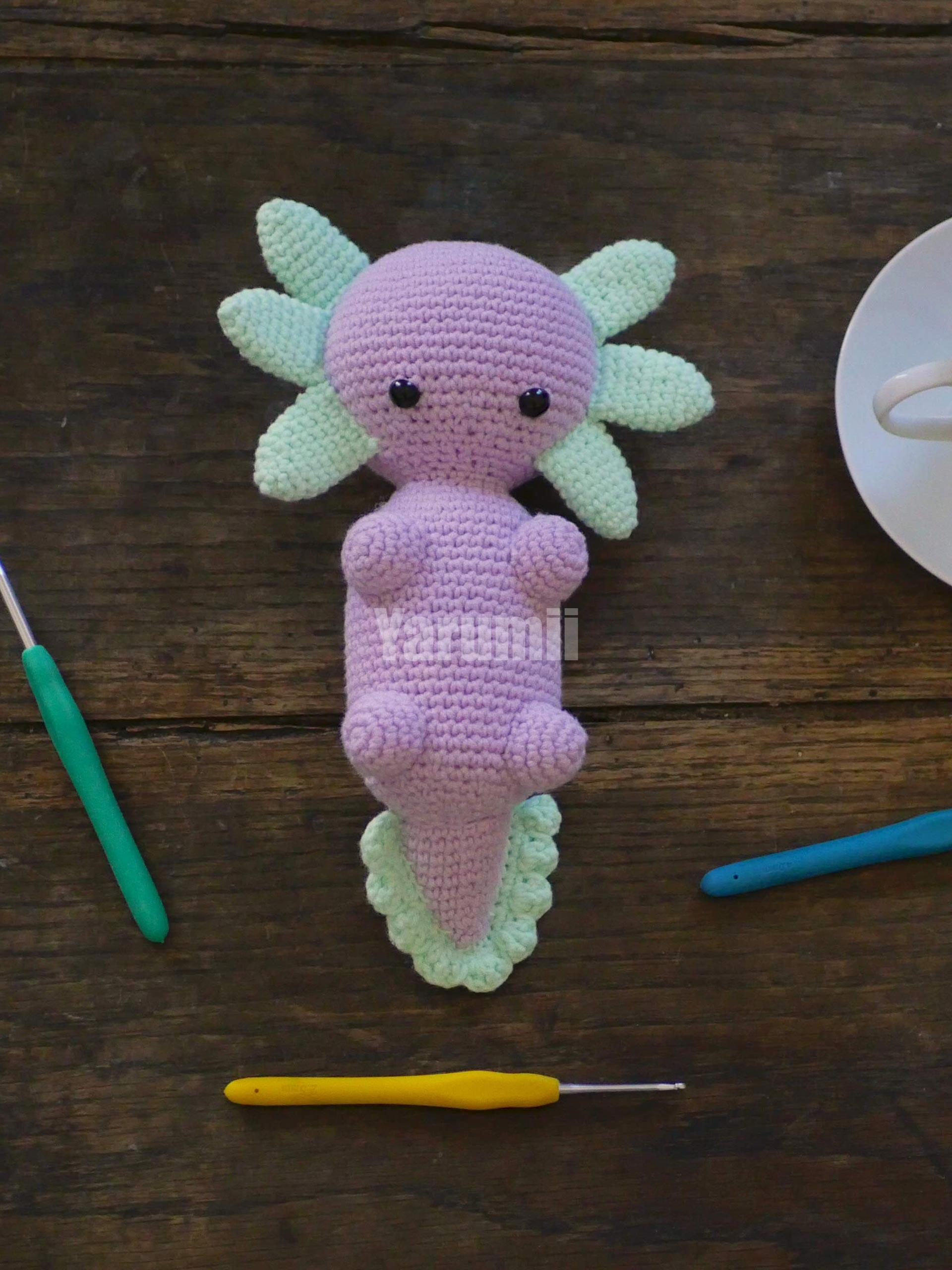 Axolotl au crochet - Création Yarumii