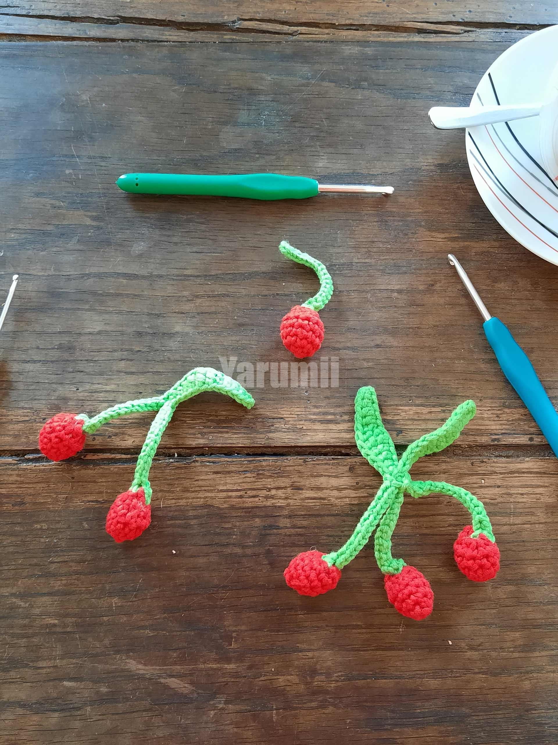 Cerise au crochet - Yarumii
