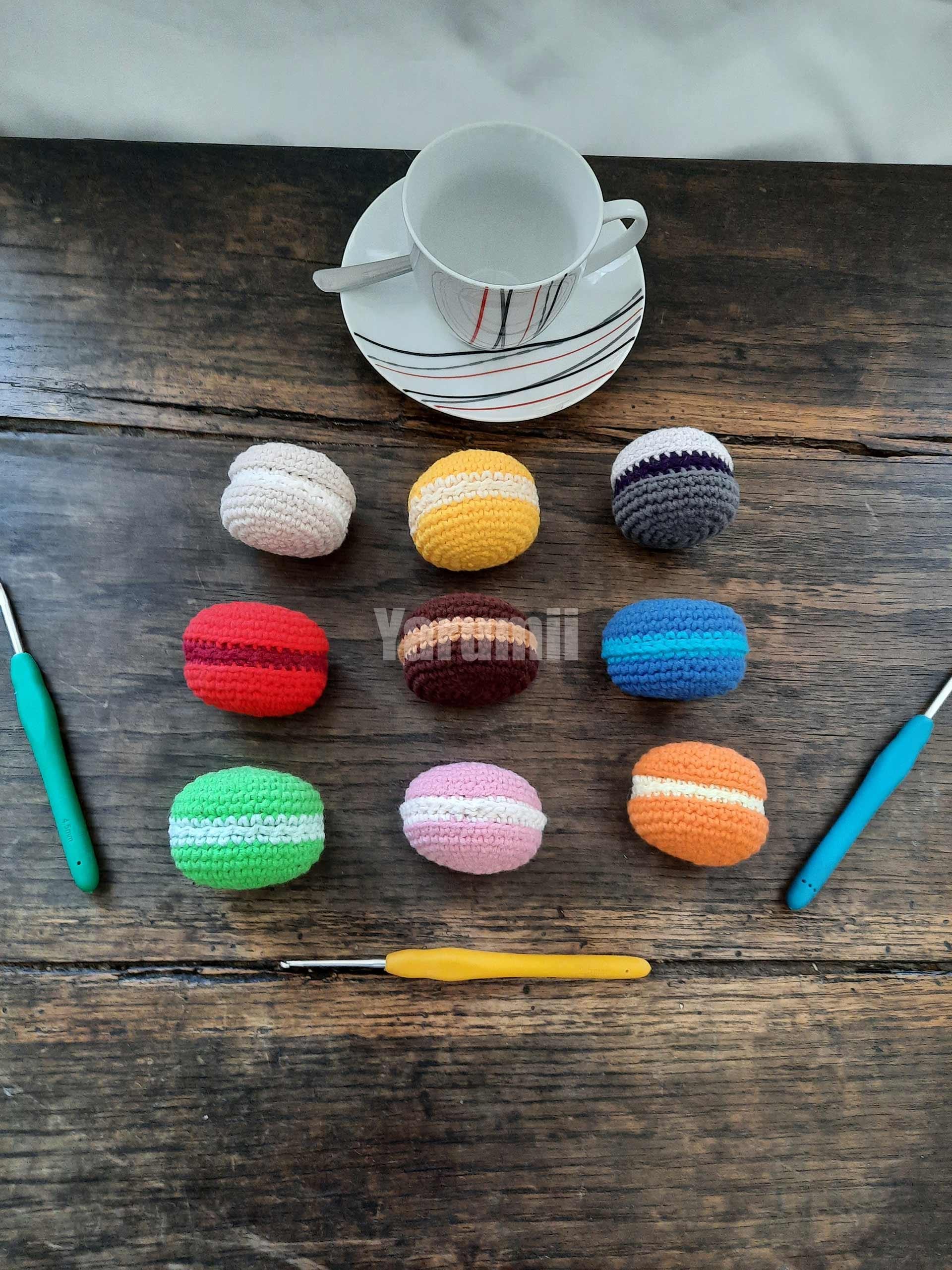 Macaron au crochet - Création Yarumii