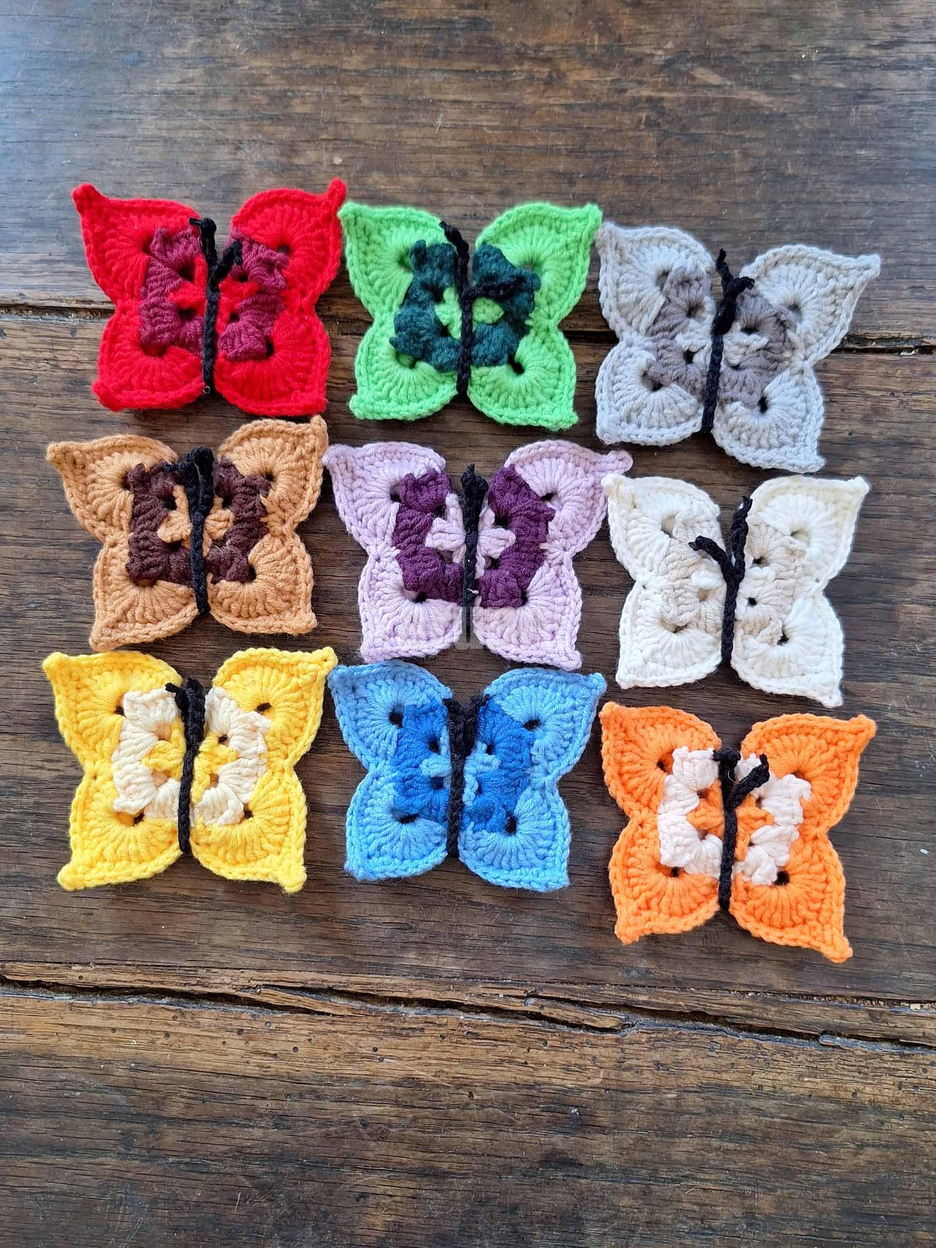 Papillon au crochet - Création Yarumii