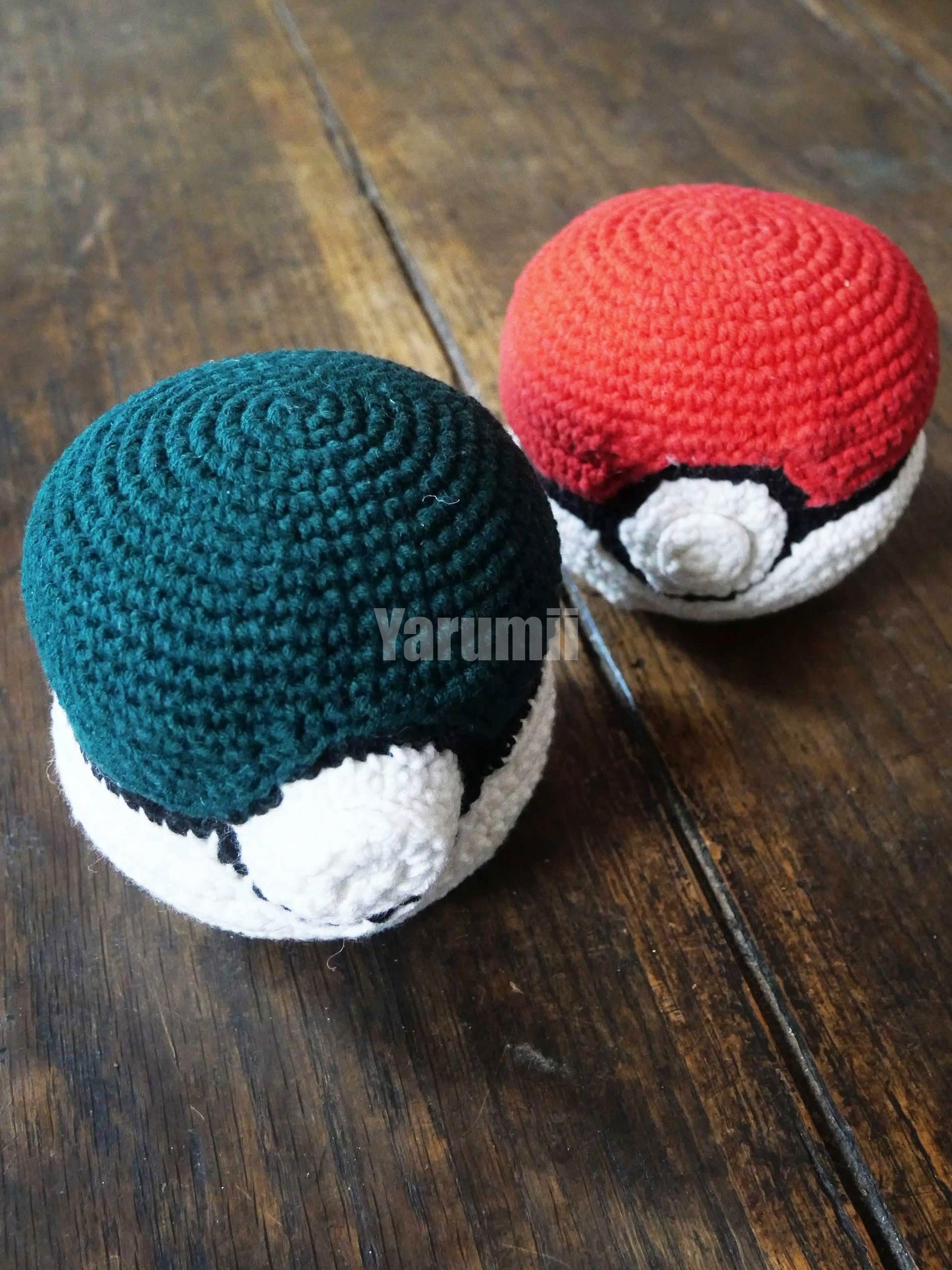 Pokeball au crochet - Yarumii