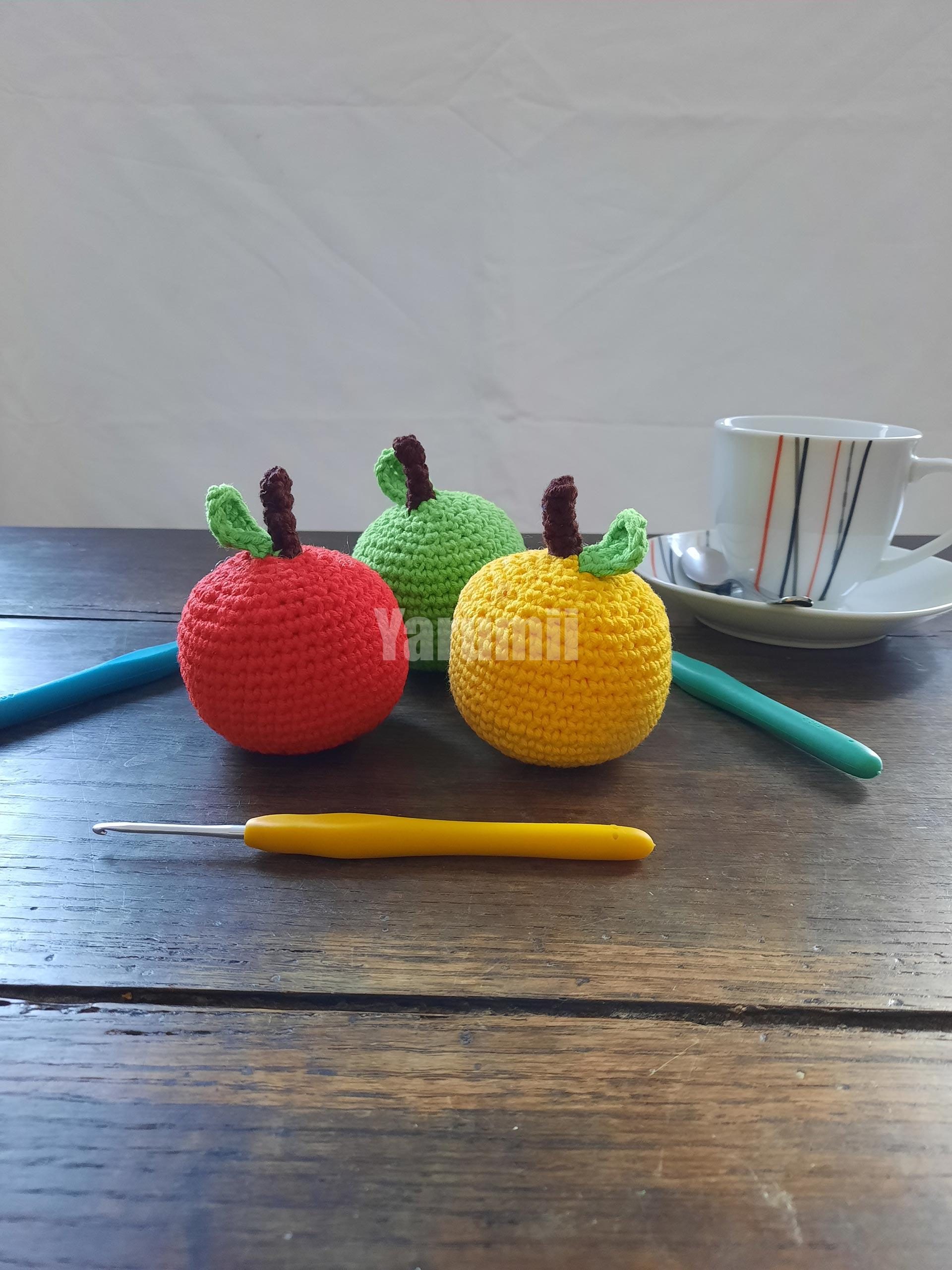 Pomme au crochet - Création Yarumii