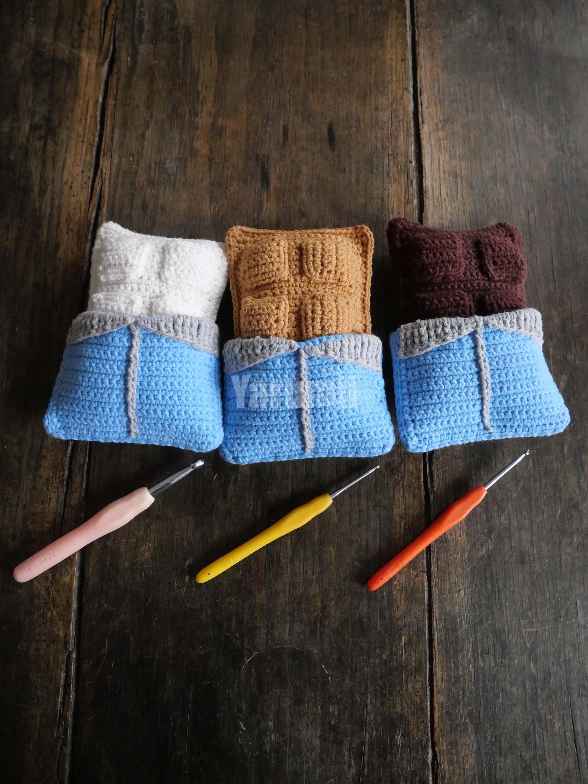 Tablette de chocolat au crochet - Création Yarumii