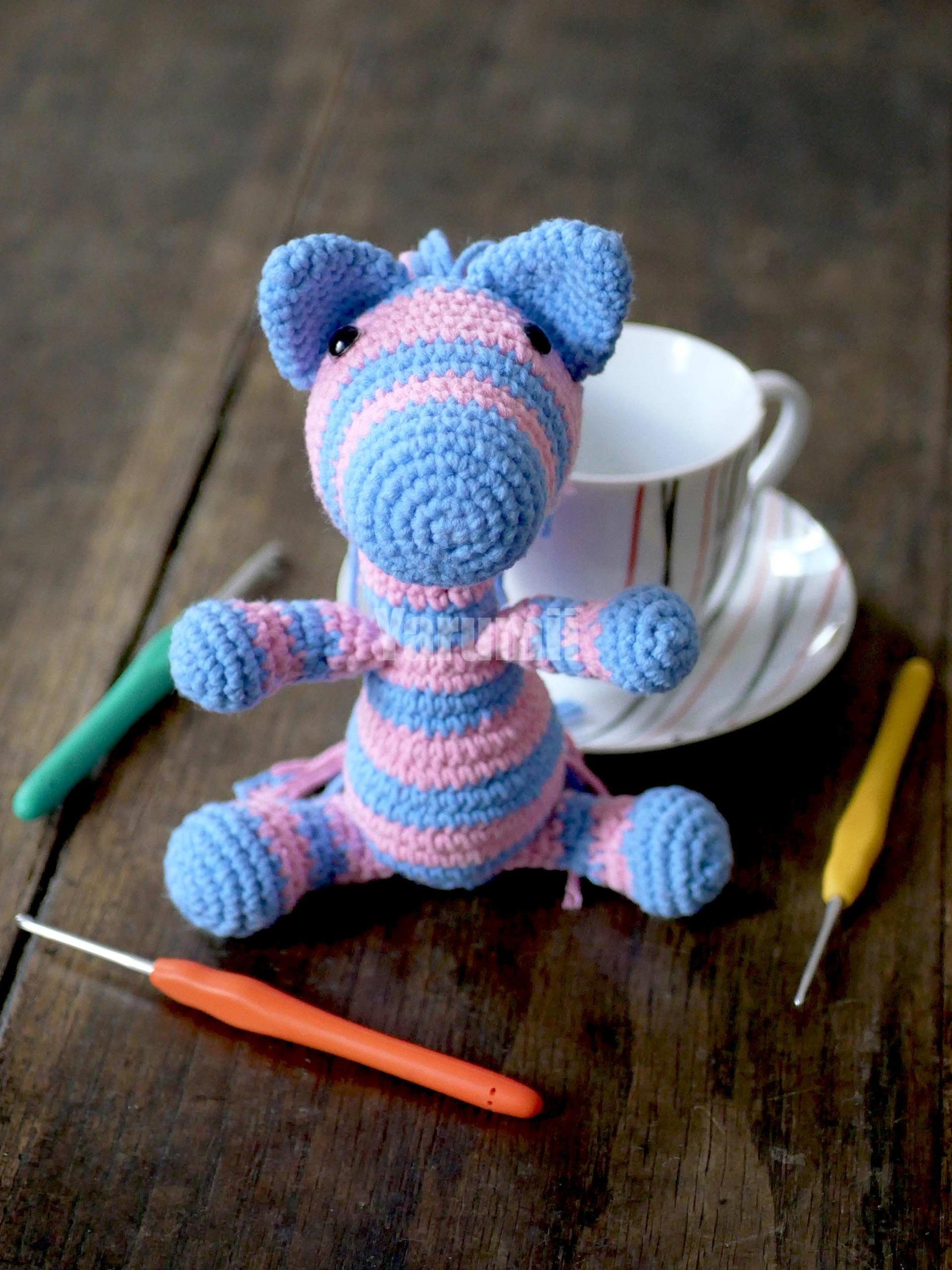 Zèbre au crochet - Création Yarumii